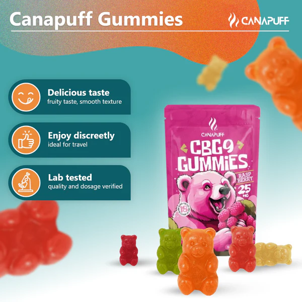 CBG9 Gummies Raspberry - Image 2